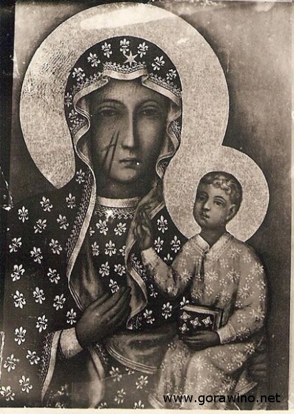 Obraz Matki Boskiej Czstochowskiej w parafii Gorawino